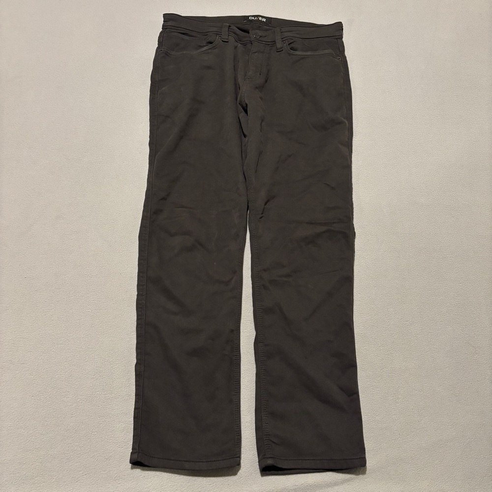 DUER DU/ER‎ N2X Pants 33x30 34x29 Gray Relax Taper Casual Outdoor Hiking